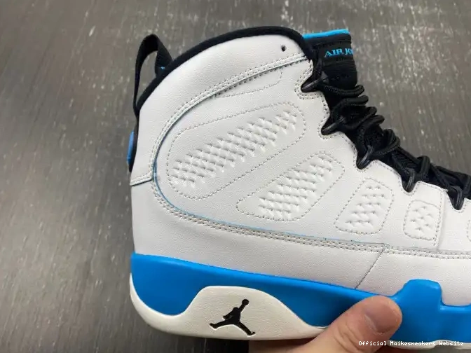Official Maikesneakers Blue Air Jordan 9 Powder FQ8992-101 0522